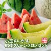 どっちも食べたい！ 小玉すいか＆肥後グリーンメロンセット【送料無料】