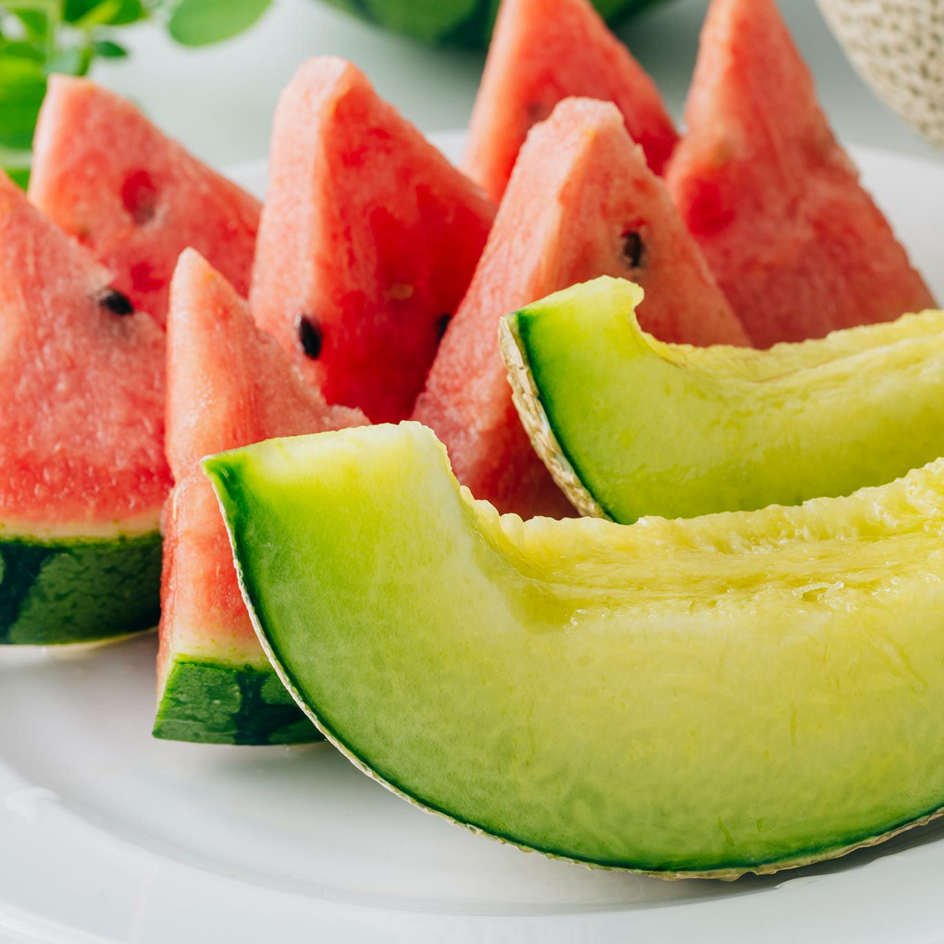 どっちも食べたい！ 小玉すいか＆肥後グリーンメロンセット【送料無料】