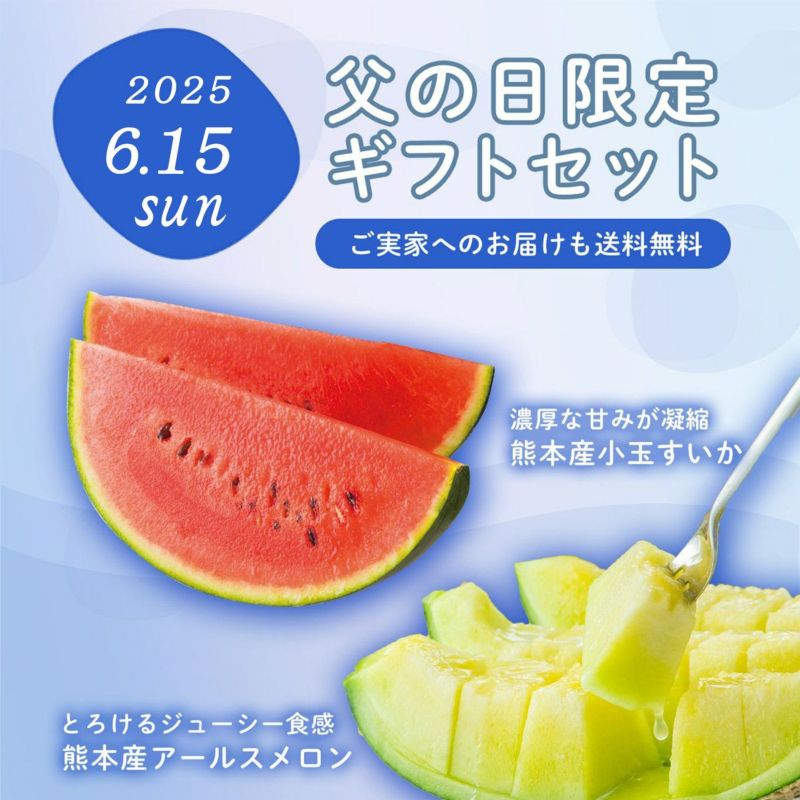 ≪2025年父の日限定ギフト≫ 小玉すいか＆アールスメロンセット【送料無料】