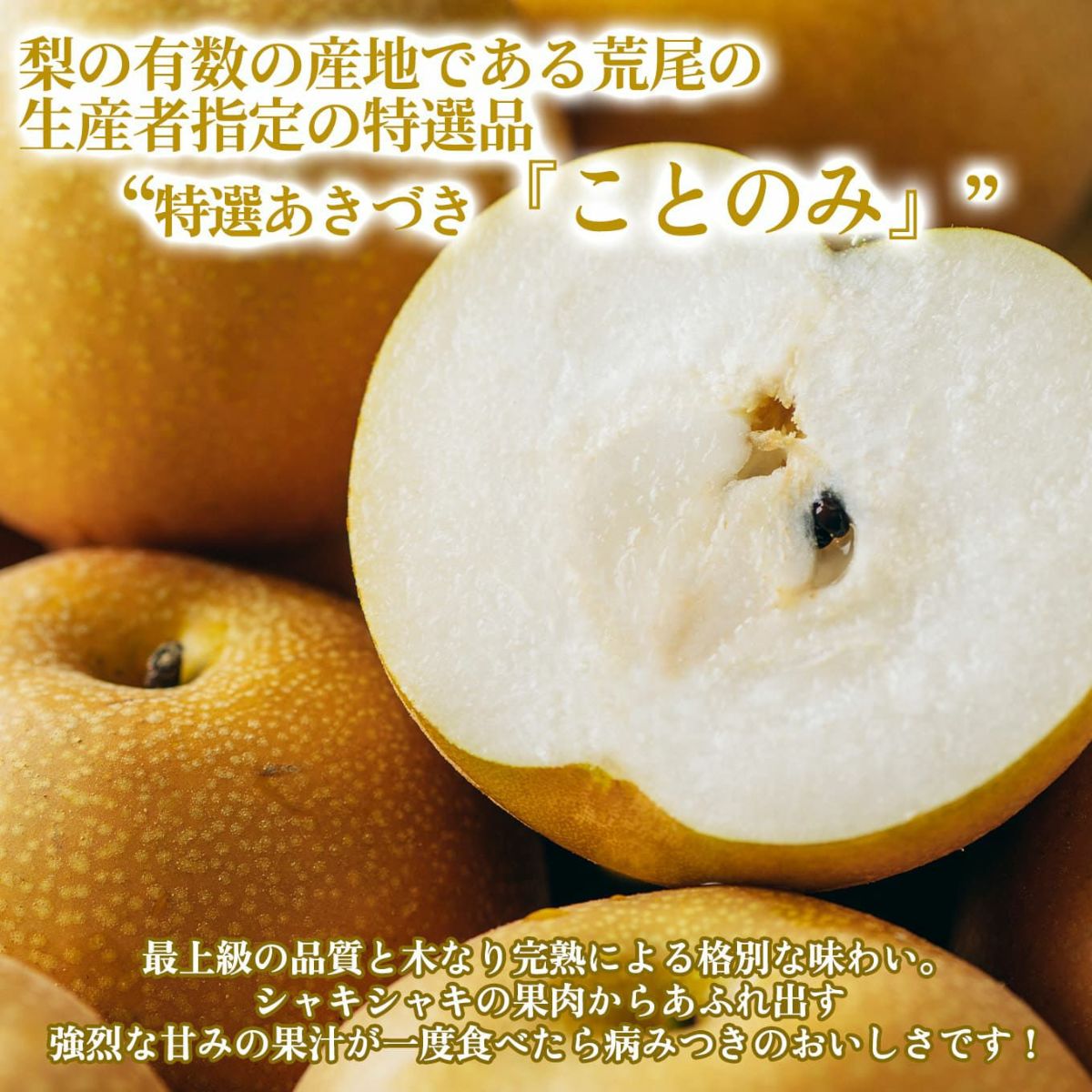 生産者指定｜≪化粧箱入≫特選あきづき「ことのみ」 約3.5kg（5～8玉入／1玉：400～600ｇ）【送料無料】