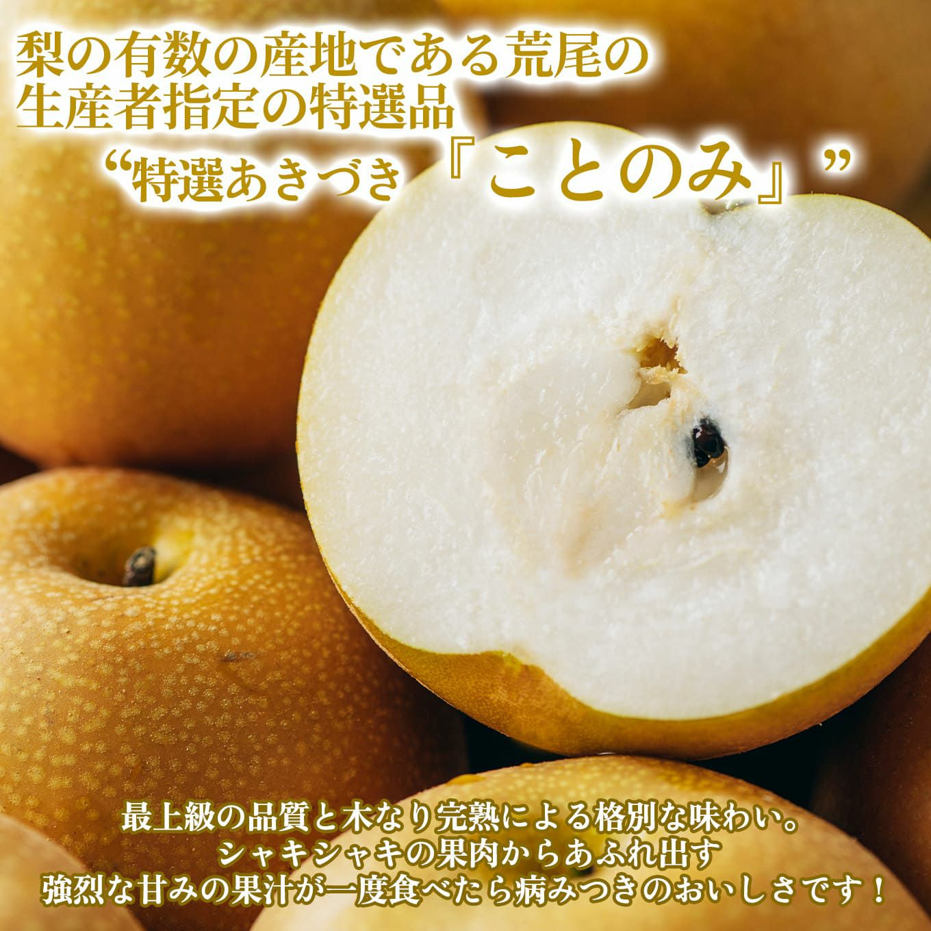 生産者指定｜≪化粧箱入≫特選あきづき「ことのみ」 約3.5kg（5～8玉入／1玉：400～600ｇ）【送料無料】