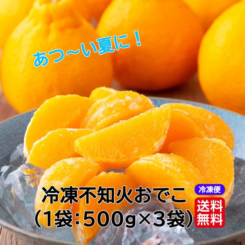 冷凍不知火おでこ（1袋約500g×３袋）【送料無料】≪冷凍便≫