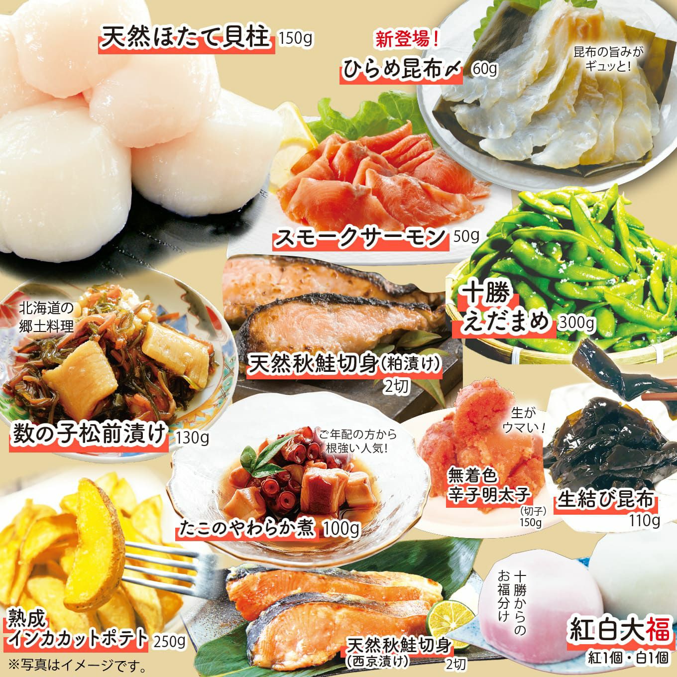 年越し海鮮福袋　わいわいお正月福袋20点セット